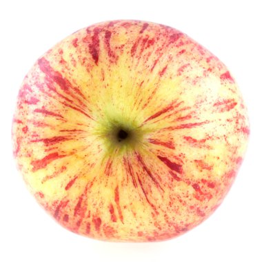 Beyaz arkaplanda izole edilmiş taze elma meyvesi