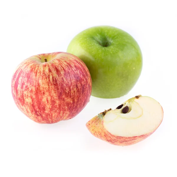 Fruta fresca de manzana aislada sobre fondo blanco —  Fotos de Stock