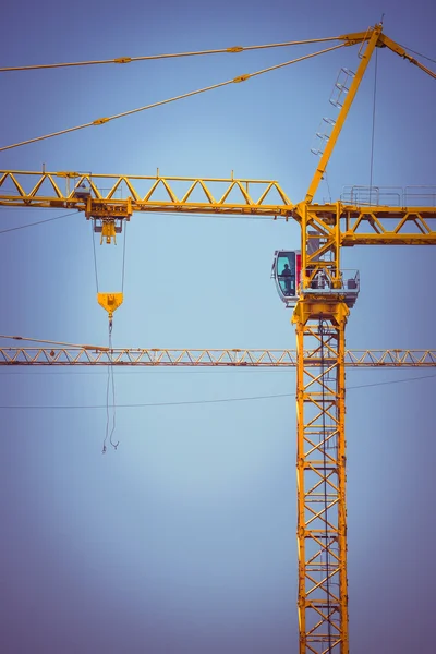 Crane construction industry background — Stock Photo, Image