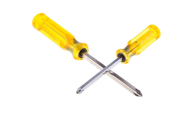 Screwdriver tool isolated on white background — Stock Photo, Image