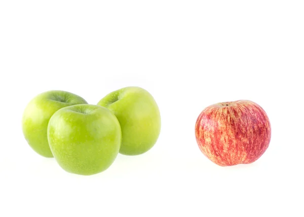 Fruto de manzana aislado sobre fondo blanco —  Fotos de Stock