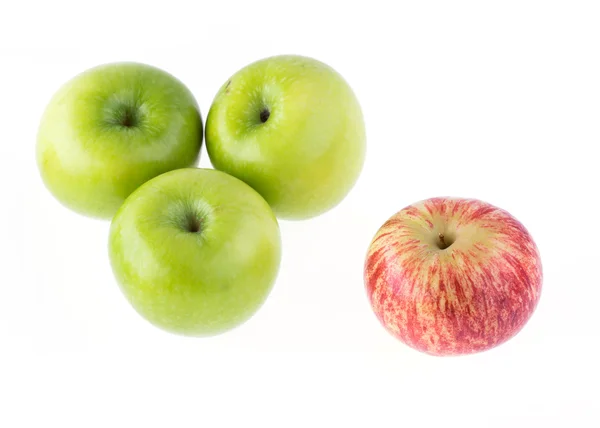 Apfelfrüchte isoliert auf weißem Hintergrund — Stockfoto