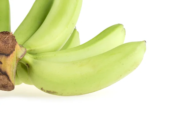 Green banana raw isolated on white background — Stock Photo, Image