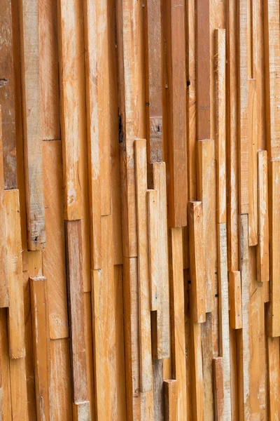 Timber wood brown stick used wall texture background — Stock Photo, Image