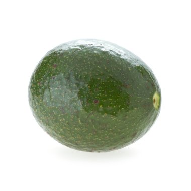 avokado meyvesi beyaz arkaplanda izole