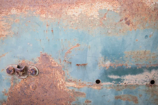 Placa de metal oxidado corroído textura envejecida fondo — Foto de Stock