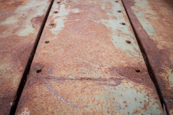 Placa de metal oxidado corroído textura envejecida fondo — Foto de Stock