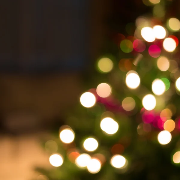 Abstract christmas background with defocused lights — Stock Photo, Image