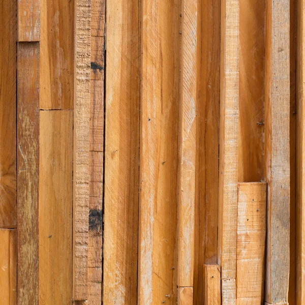 Timber wood brown stick used wall texture background — Stock Photo, Image