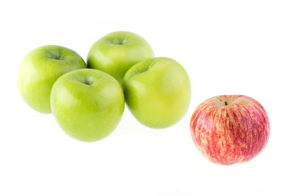 Fruto de manzana aislado sobre fondo blanco —  Fotos de Stock