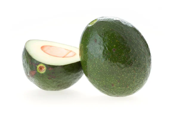 Avocado green fruit isolated white background — Stock Photo, Image