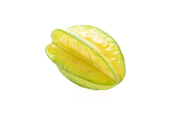 Carambola, 스타 과일 흰색 배경에 고립 — 스톡 사진