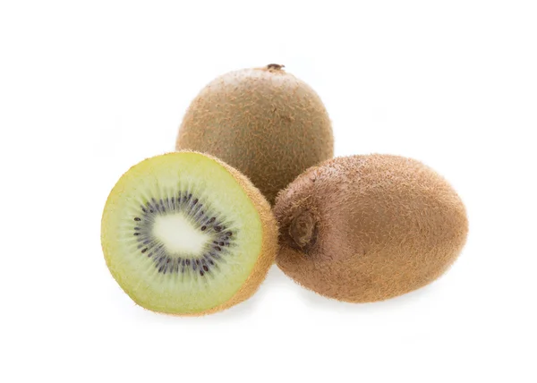 Kiwi-Frucht isoliert auf weißem Hintergrund — Stockfoto