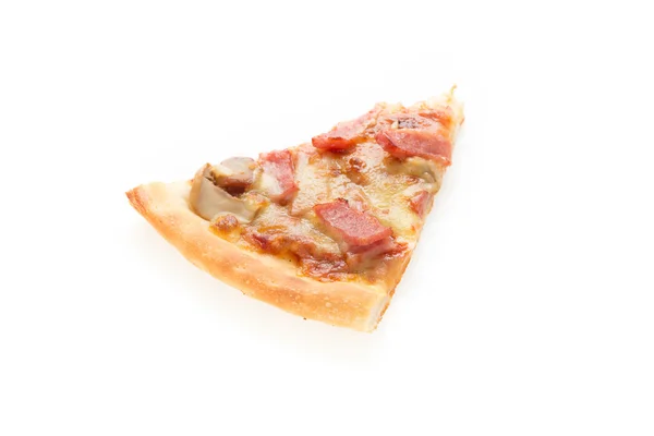 Pizza slice isolated on white background — Stock Photo, Image