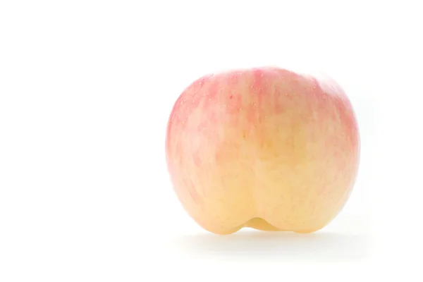 Фруктовые яблоки формы зубы изолированы на белом фоне — стоковое фото