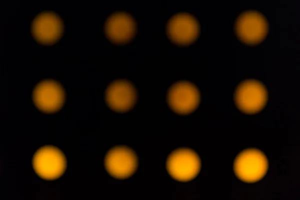 Orange background of circle light bokeh blur defocused — Stock Photo, Image