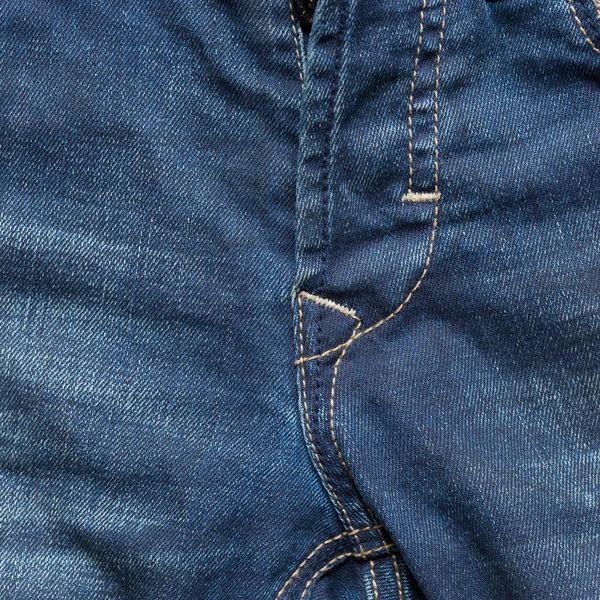 Pantalon jean bleu avec entrejambe de pantalon — Photo