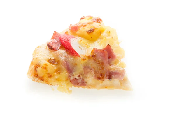 Pizza slice isolated on white background — Stock Photo, Image