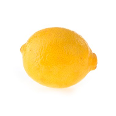 Beyaz arka plan üzerinde izole limon meyve ekşi