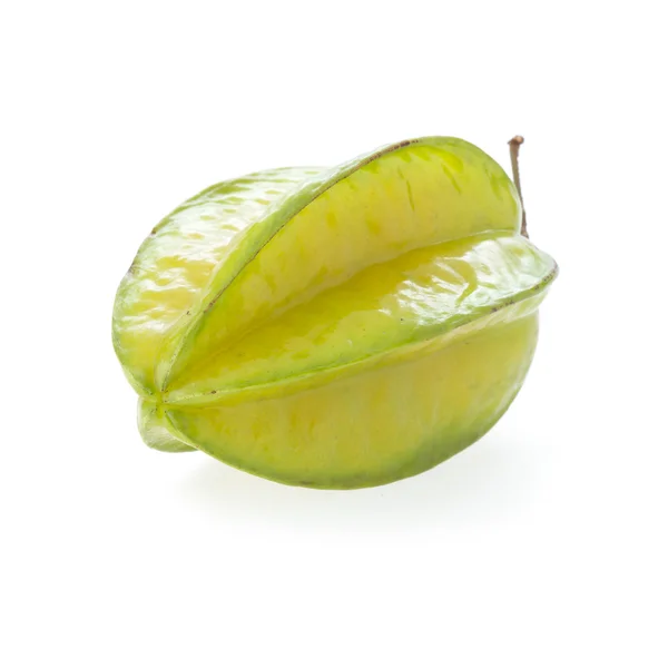 Carambola, star frukt isolerad på vit bakgrund — Stockfoto