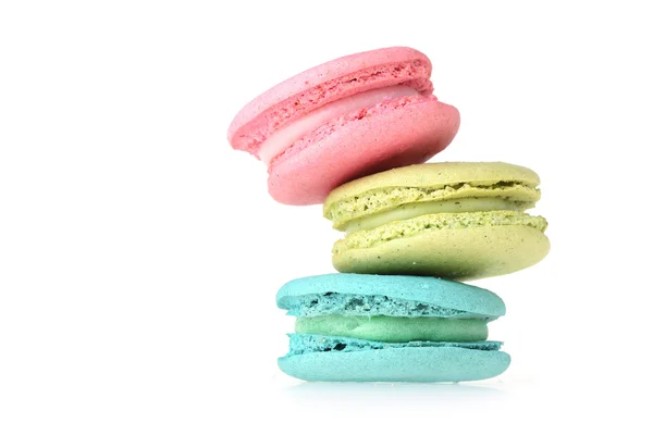 Macaron süß lecker isoliert auf weißem Hintergrund — Stockfoto