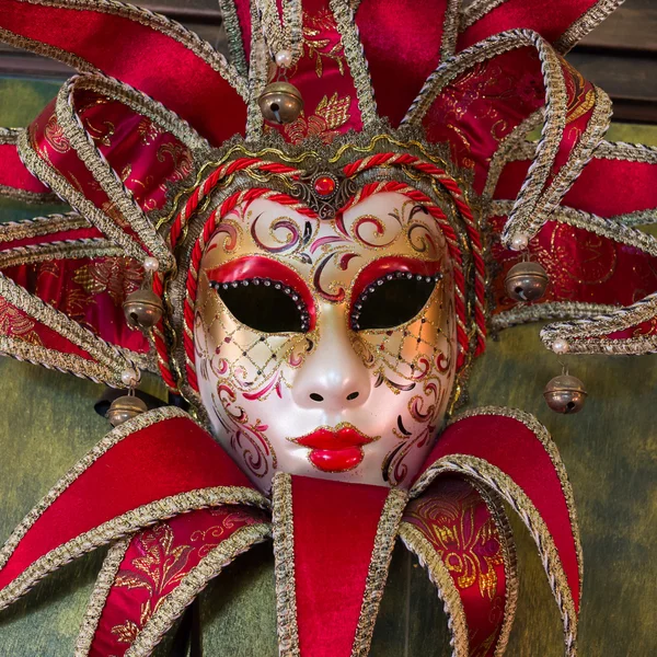 Röd carnival mask — Stockfoto