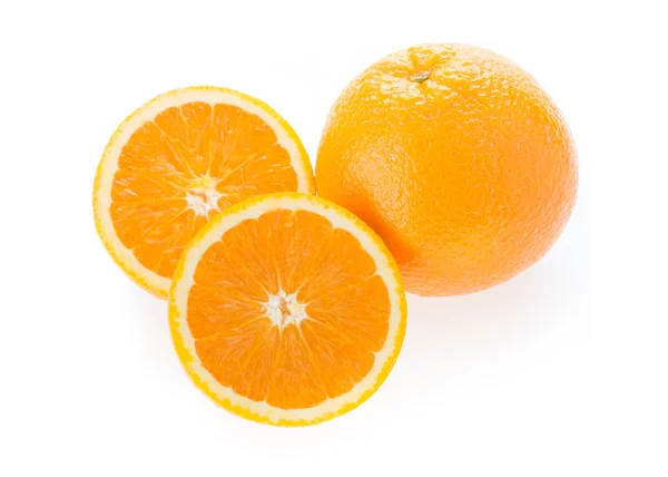 Fruto naranja aislado sobre fondo blanco — Foto de Stock