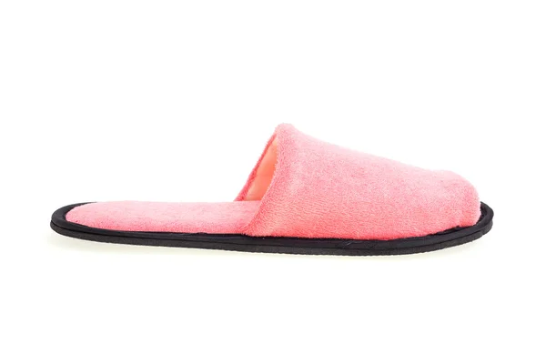 Pink slippers footwear isolated on white background — Stock Photo, Image