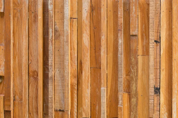 Timber wood brown stick used wall texture background — Stock Photo, Image
