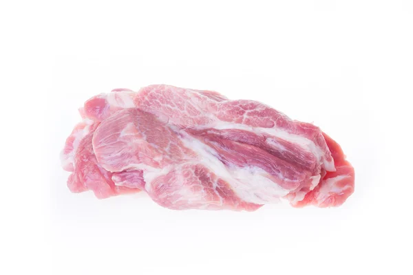 Raw pork isolated on white background — Stock Photo, Image