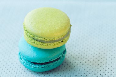 renkli macaron tatlı lezzetli tatlı