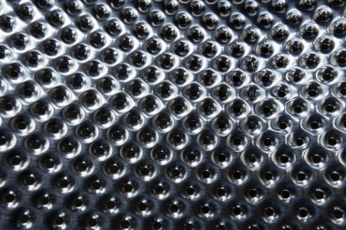 Gümüş Çelik Metal delik doku arka plan