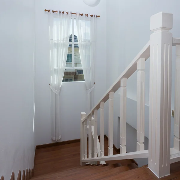 White curtain window in the modern house — Stock Photo, Image