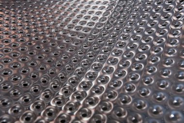 Gümüş Çelik Metal delik doku arka plan