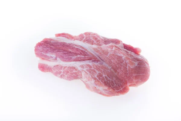 Raw pork isolated on white background — Stock Photo, Image