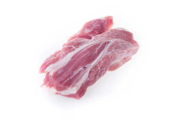 Raw pork isolated on white background — Stock Photo, Image