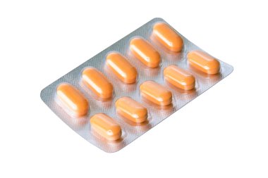 Beyaz arka plan üzerinde izole tıbbi ilaçlar