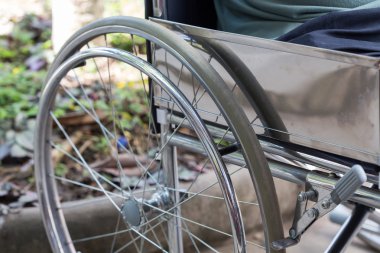 boş tekerlekli sandalye detay