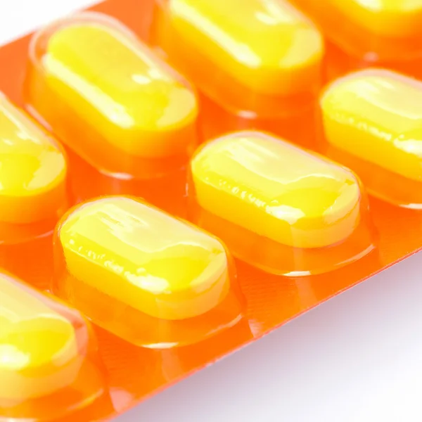 医療のオレンジ色の錠剤 — ストック写真