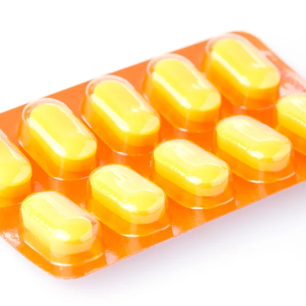 Апельсиновые таблетки — стоковое фото