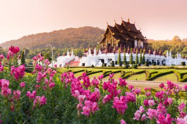 Ho kham luang Kraliyet flora Expo, geleneksel Tay mimari