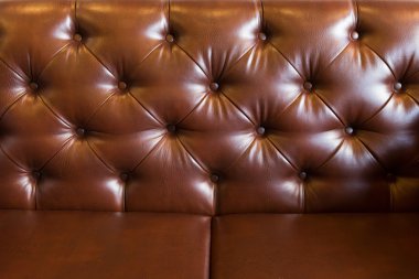 deri döşeme kahverengi kanepe arka plan lüks dekorasyon için