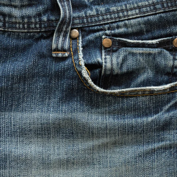 Design pocket of blue jeans — Stock Photo, Image