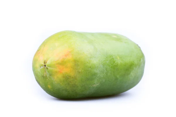 Ripe papaya fruit isolated on white background — Stock Photo, Image
