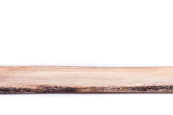 Stare drewno deska wyblakły na białym tle na białym tle — Zdjęcie stockowe