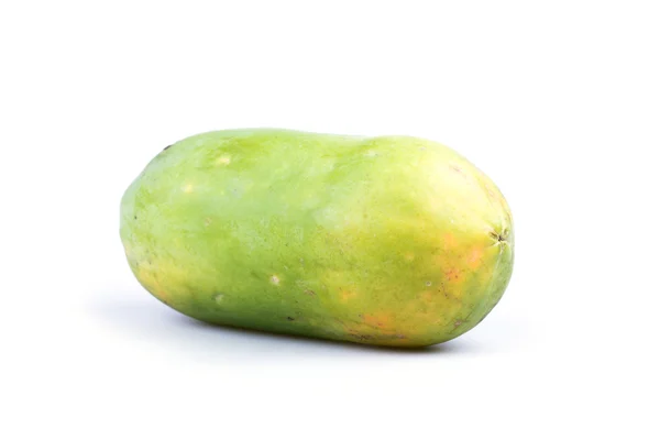 Ripe papaya fruit isolated on white background — Stock Photo, Image