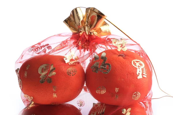 Çin Yeni Yılı kutlamaları kaderin turuncu meyve — Stok fotoğraf