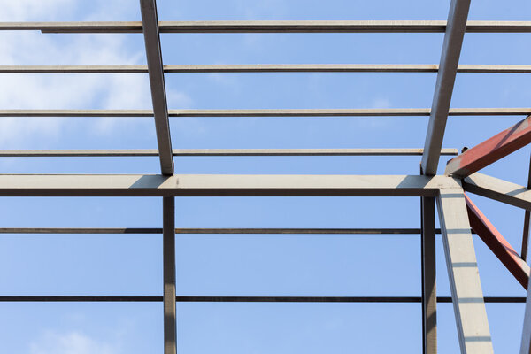Steel beams roof truss residential building construction industry