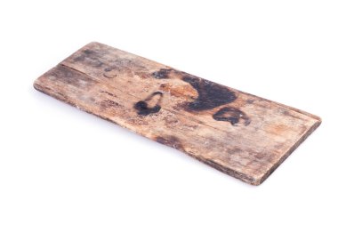 eski ahşap tahta üzerinde izole beyaz arka plan yıpranmış