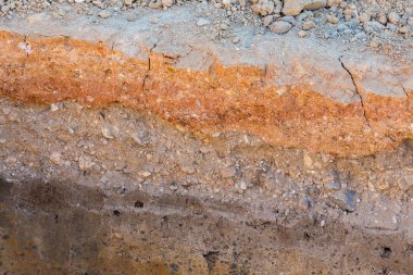 toprak katmanları yeraltı Earth Bilim ortamının